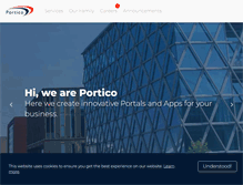 Tablet Screenshot of portico.nl